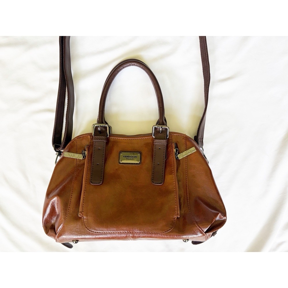 XIDIBAOLUO NWT VEGAN LEATHER SHOULDER SATCHEL  BAG